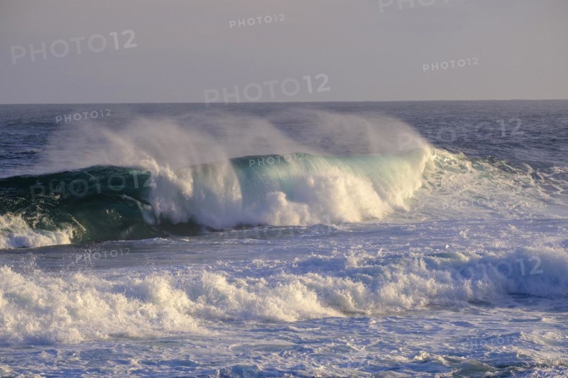 Surf, strong ocean waves, coast at Tsitsikamma National Park, Garden Route, Eastern Cape, South Africa, Africa