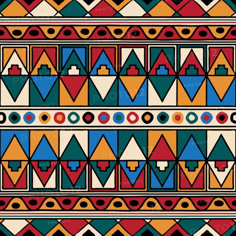 Tribal ethnic background. Vector seamless pattern design for background, carpet, wallpaper, wrapping, batik, fabric