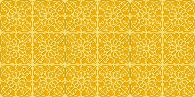 Islamic gold ornament vector seamless pattern