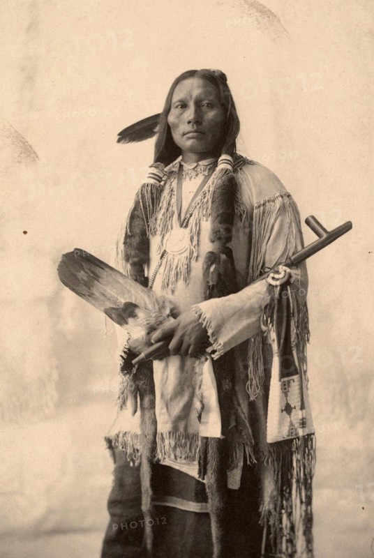 Three Fingers, Indians of the Cheyenne tribe, after a picture by F.A.Rinehart, 1899, Historic, digitally restored reproduction of an original from the period