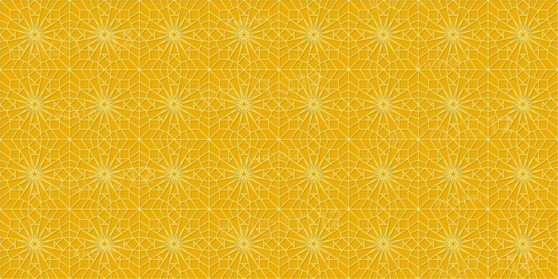 Islamic gold ornament vector seamless pattern