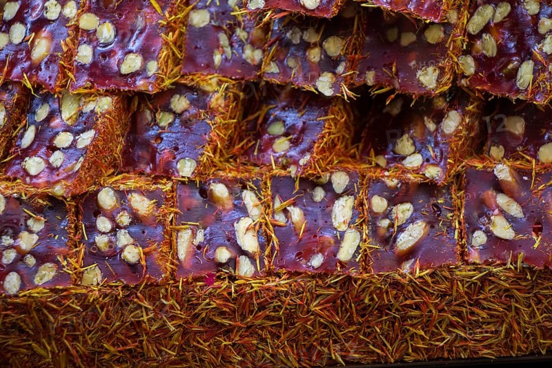 Load of traditional turkish delight rahat lokum