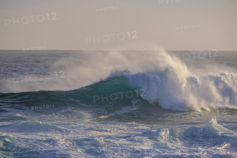 Surf, strong ocean waves, coast at Tsitsikamma National Park, Garden Route, Eastern Cape, South Africa, Africa