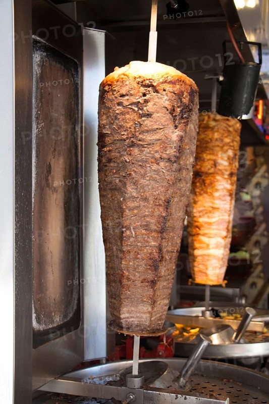 Traditional Turkish Doner Kebab on pole