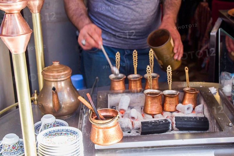 Turkish coffee pots made in a traditional style