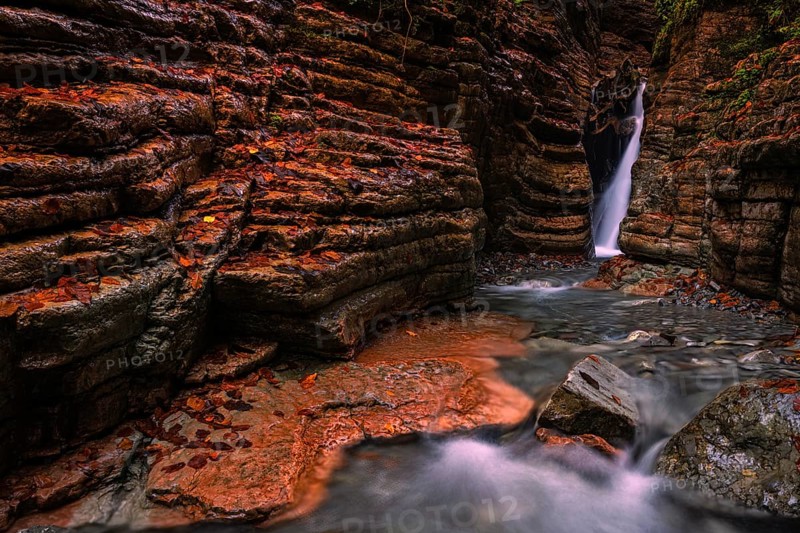 The Taugl in the Davidgraben, Red Canyon, Tennegau, Salzburger Land, Austria, Europe