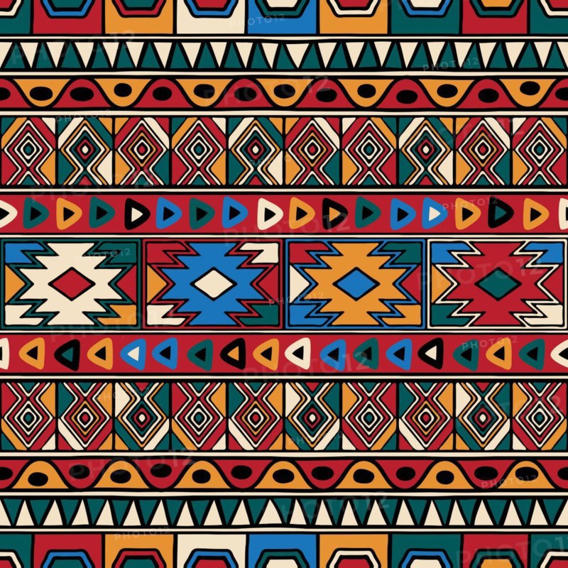 Tribal ethnic background. Vector seamless pattern design for background, carpet, wallpaper, wrapping, batik, fabric