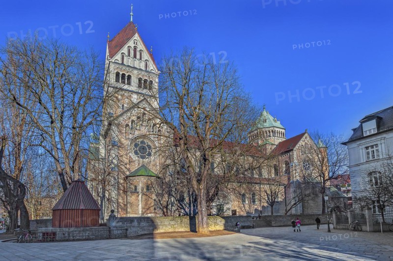 Neo-Romanesque Parish Church of St. Anne in Lehel, Munich, Bavaria, Germany, Europe