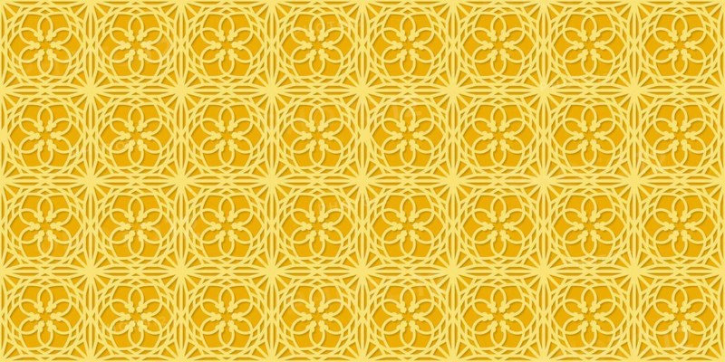 Islamic gold ornament vector seamless pattern