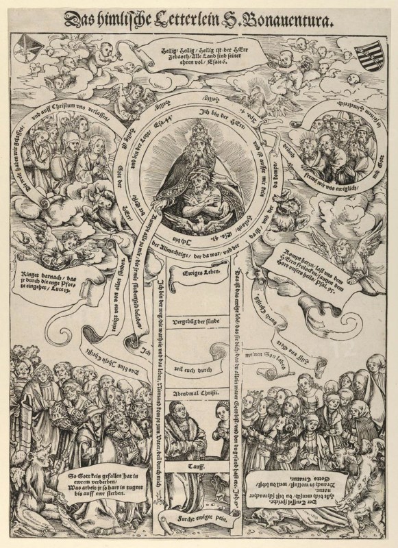 The Ladder to Heaven of St. Bonaventure, da Bagnoregio, actually Giovanni Fidanza