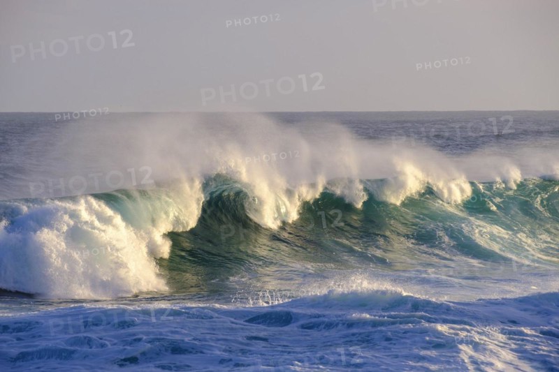 Surf, strong ocean waves, coast at Tsitsikamma National Park, Garden Route, Eastern Cape, South Africa, Africa