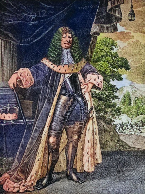 Frederick William, Frederick William was Elector of Brandenburg and Duke of Prussia, Historical, digitally restored reproduction of a 19th century original