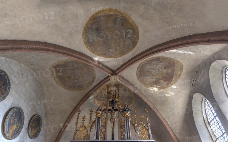 Detail from the late Gothic high altar by Michael Wolgemut c. 1505, St. Egidienkirche, Beerbach, Middle Franconia, Bavaria, Germany, Europe