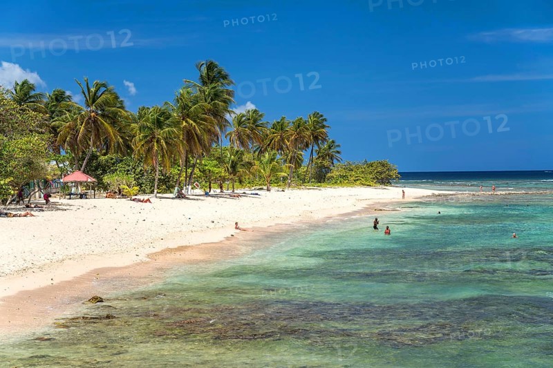 On the beach Plage de la Chapelle, Anse Bertrand, Grande-Terre, Guadeloupe, France, North America