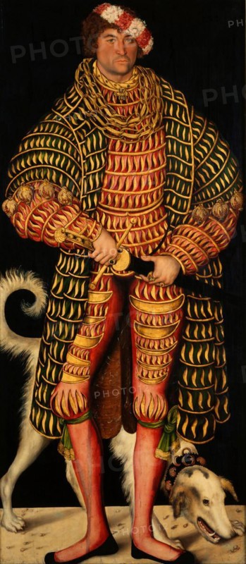Duke Henry the Pious, painting by Lucas Cranach the Elder, 4 October 1472, 16 October 1553, one of the most important German painters, graphic artists and book printers of the Renaissance, Historical, digitally restored reproduction of a historical original
