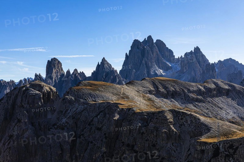 The peaks of the Cadini di Misurina, Dolomites, South Tyrol, Italy, Europe