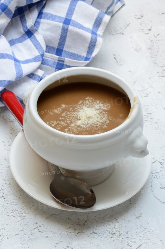 Basler Mehlsuppe, the soup is traditionally eaten at Fasnacht, Basel, Switzerland, Europe