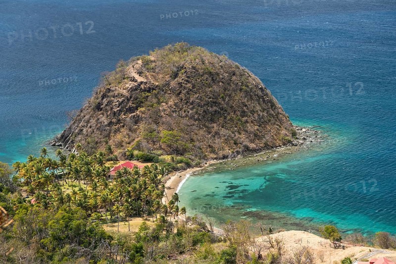 Pain de sucre Peninsula, Terre-de-Haut Island, Les Saintes, Guadeloupe, Caribbean, France, North America