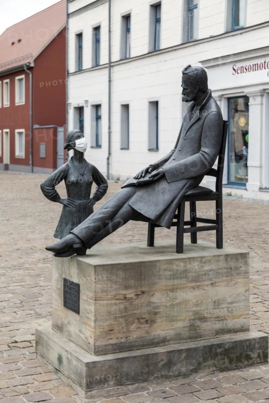 Nietzsche Monument on the Holzmarkt in Naumburg, Naumburg