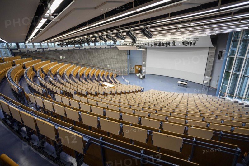 Audimax of the Technical University of Dortmund, TU, lecture hall, lecture, study, study, Dortmund, North Rhine-Westphalia, Germany, Europe