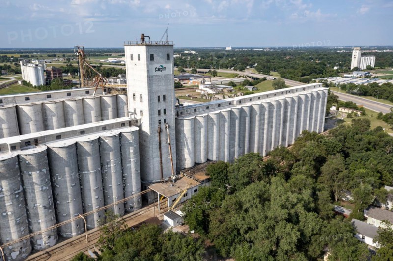 Hutchinson, Kansas, A large Cargill grain elevator, one of many in the city