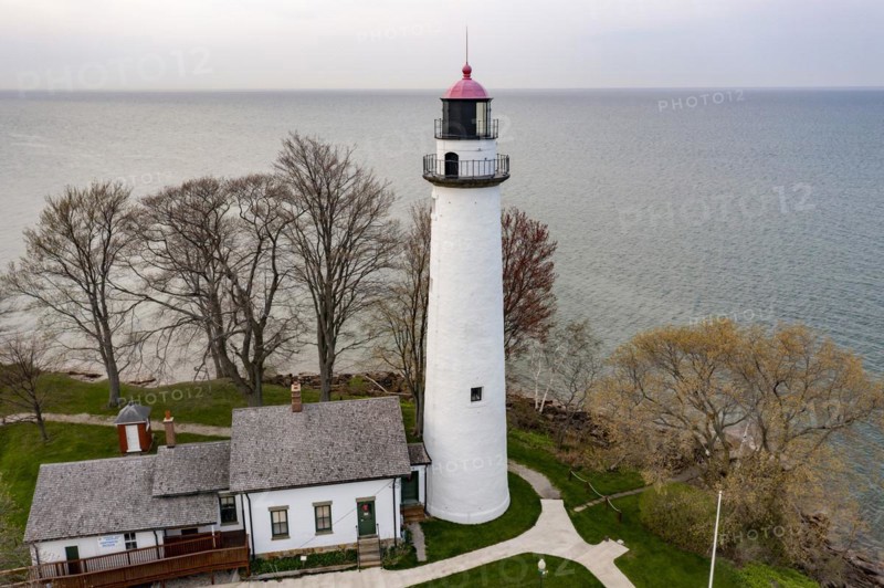 Port Hope, Michigan, The Pointe Aux Barques Lighthouse on Lake Huron. Built in 1857, it is one of the oldest continuously operating Lights on the Great Lakes. It replaced an earlier structure built in 1848