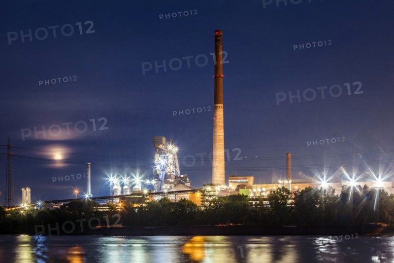 Blast furnace of Huettenwerke Krupp Mannesmann, HKM, Rhine, Duisburg, North Rhine-Westphalia, North Rhine-Westphalia, Germany, Europe