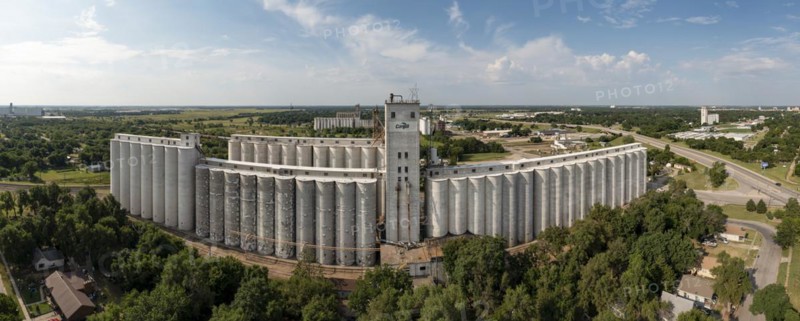 Hutchinson, Kansas, A large Cargill grain elevator, one of many in the city