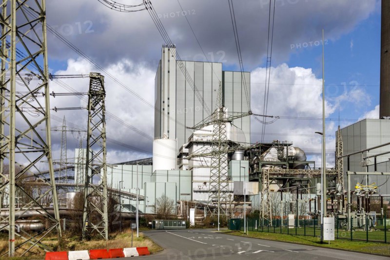STEAG power plant Duisburg-Walsum, hard coal-fired power plant on the site of the former Walsum colliery, Duisburg, North Rhine-Westphalia, Germany, Europe
