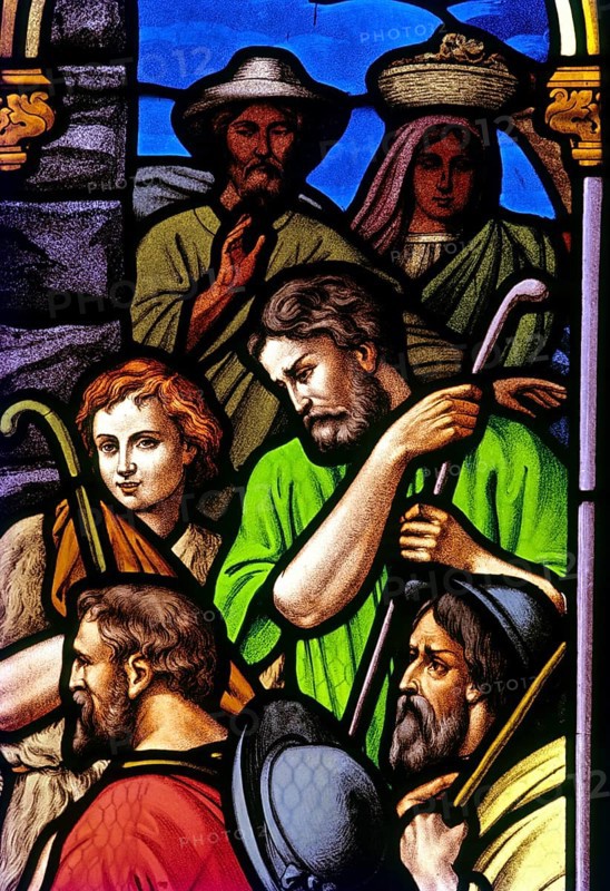Stained glass window in All Saints Church established in 1854 in Coonoor, Nilgiris, Tamil Nadu, South India, India, Asia