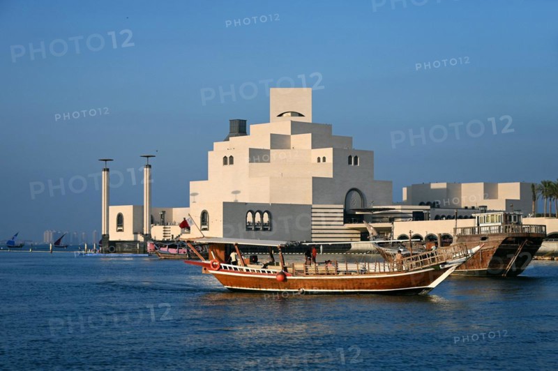 Museum of Islamic Art by the Archtics Ieoh Ming Pei and Jean-Michel Wilmotte, Doha, Qatar, Asia