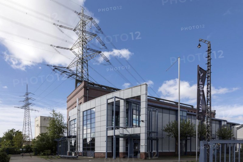 Recklinghausen transformer station, heritage-protected building, Route der Industriekultur and is both a transformer station and a museum, Museum Strom und Leben, Recklinghausen, North Rhine-Westphalia, North Rhine-Westphalia, Germany, Europe
