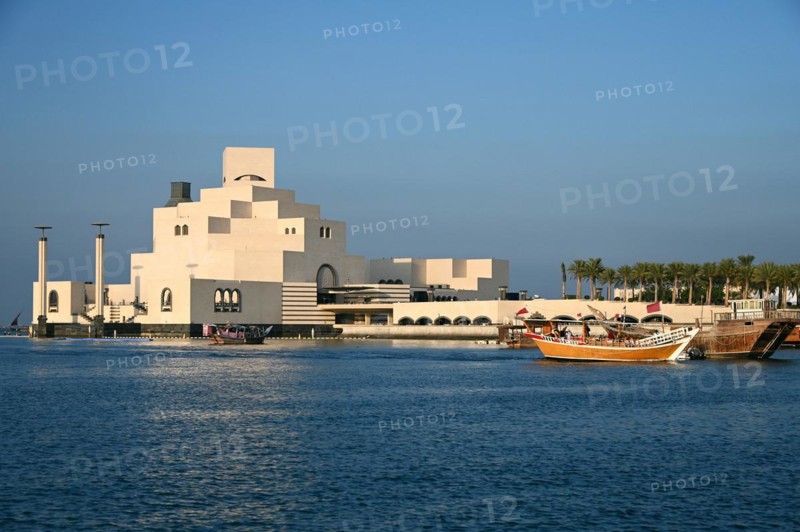Museum of Islamic Art by the Archtics Ieoh Ming Pei and Jean-Michel Wilmotte, Doha, Qatar, Asia