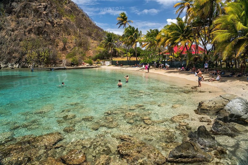 Plage du Pain de sucre beach, Terre-de-Haut island, Les Saintes, Guadeloupe, Caribbean, France, North America