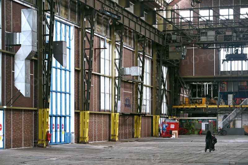 Shipyard hall NDSM Plein, Amsterdam, Netherlands