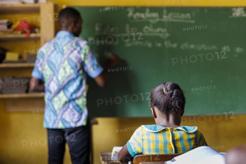Theme: School children in Africa., Krokrobite, Ghana, Africa