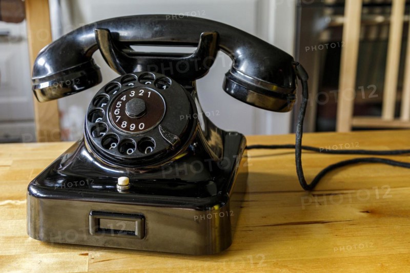 Old telephone WF48, dial, bakelite