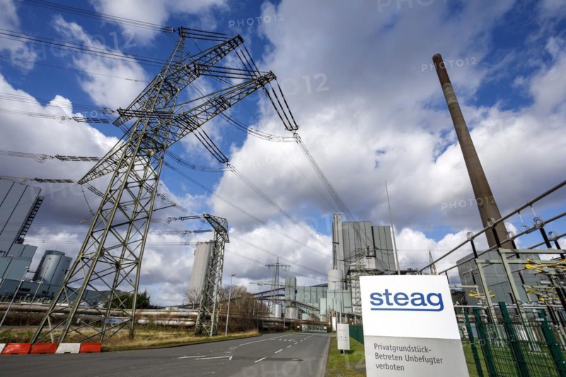 STEAG power plant Duisburg-Walsum, hard coal-fired power plant on the site of the former Walsum colliery, Duisburg, North Rhine-Westphalia, Germany, Europe