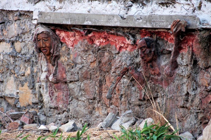 Marcello Cammi, sculptor and painter from Bordighera Italy, sculpted and painted along the Sasso river for most of his life