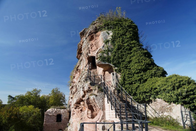Ruin, Drachenfels Castle, Busenberg, Wasgau, Rhineland-Palatinate, Germany, Busenberg, Rhineland-Palatinate, Germany, Europe