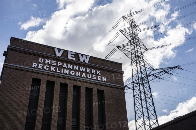 Recklinghausen transformer station, heritage-protected building, Route der Industriekultur and is both a transformer station and a museum, Museum Strom und Leben, Recklinghausen, North Rhine-Westphalia, North Rhine-Westphalia, Germany, Europe