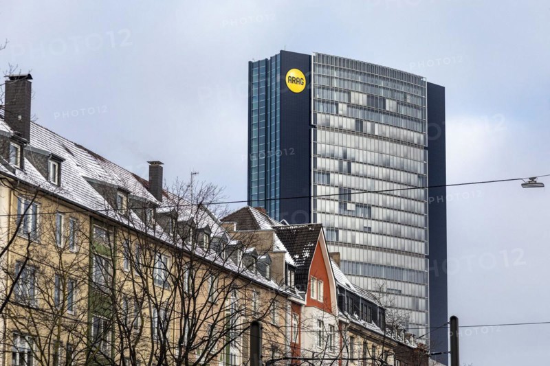 ARAG Corporate Headquarters, Winter, Duesseldorf, North Rhine-Westphalia, Germany, Europe
