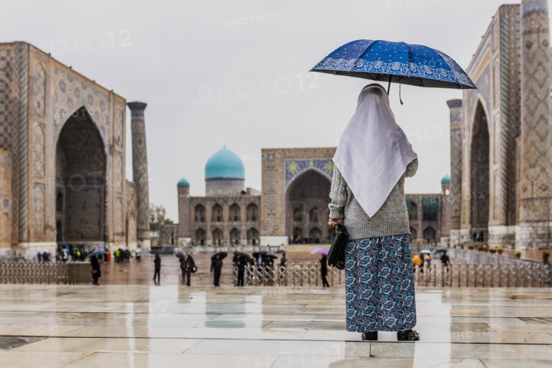UNESCO World Heritage Site Registan in Samarkand, Samarkand, Uzbekistan, Asia