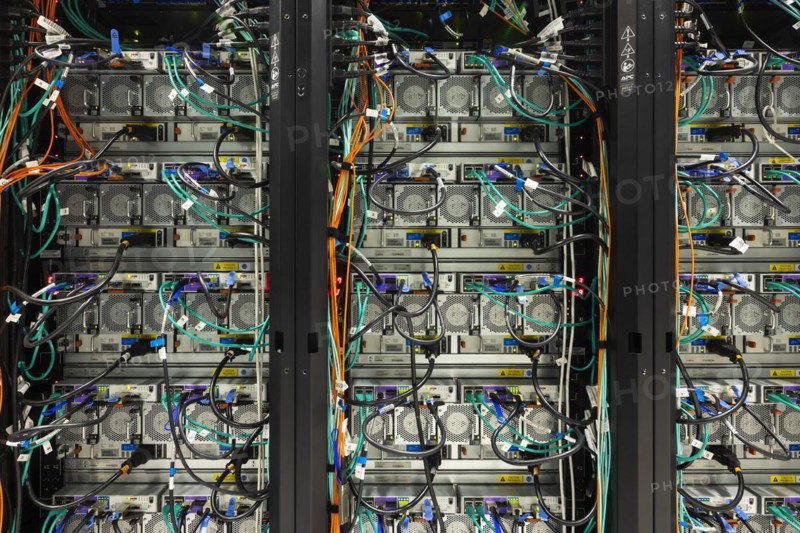 University computer centre, HAWK high-performance computer, one of the fastest computers in the world. High Performance Computing Centre of the University HLRS, Stuttgart, Baden-Wuerttemberg, Germany, Europe