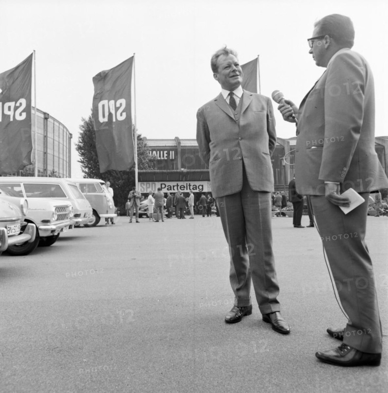 Personalities from politics, business and culture from the years 1965-71. Willy Brandt