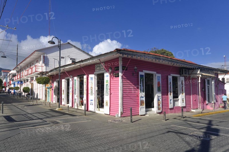 Colonial house in Centro Historico, Old Town of Puerto Plata, Dominican Republic, Caribbean, Central America