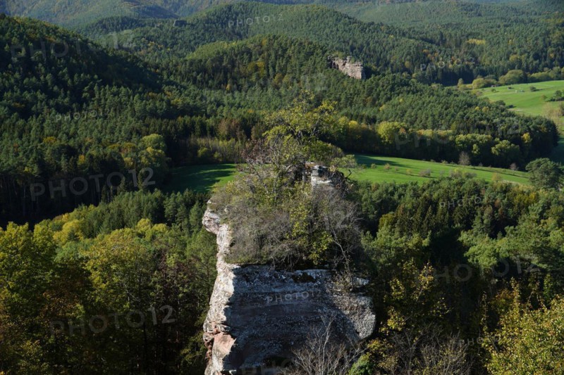 Surroundings, ruin, Drachenfels Castle, Busenberg, Wasgau, Rhineland-Palatinate, Germany, Busenberg, Rhineland-Palatinate, Germany, Europe