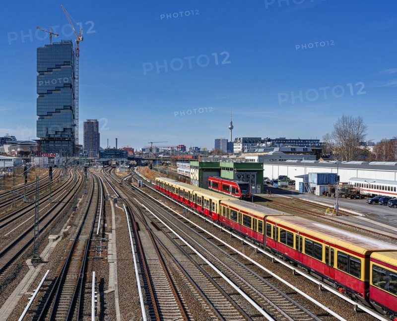 Infrastructure at Warschauer Strasse station, Friedrichshain, Berlin, Germany, Europe