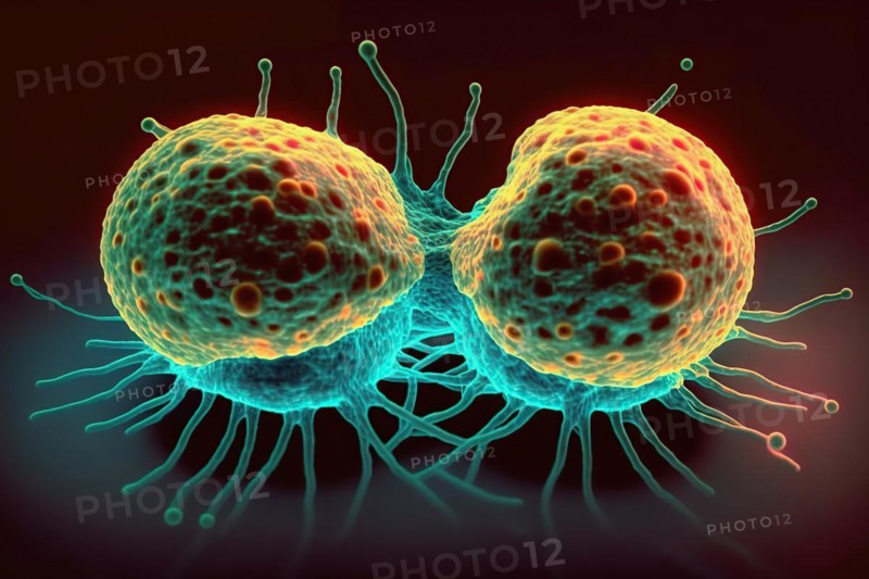 Schematic representation of two proliferating tumour cells after cell division