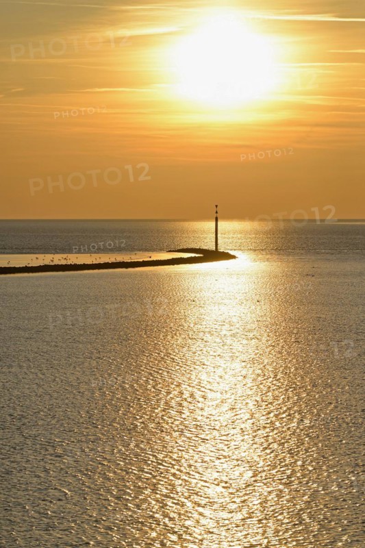 Sunset over the Wadden Sea